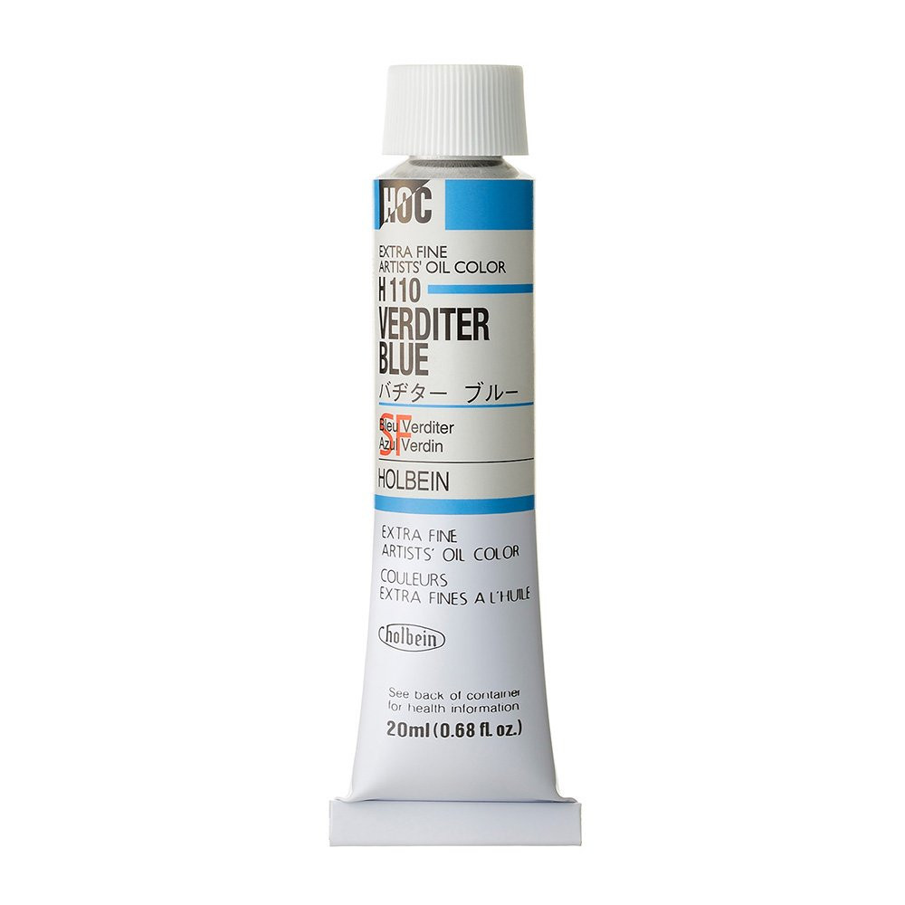 Artists' Oil Color - Holbein - 110, Verditer Blue, 20 ml