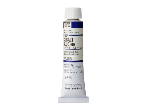 Artists' Oil Color - Holbein - 104, Cobalt Blue Hue, 20 ml