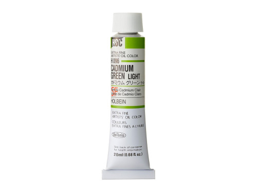 Farba olejna Artists' Oil Color - Holbein - 096, Cadmium Green Light, 20 ml