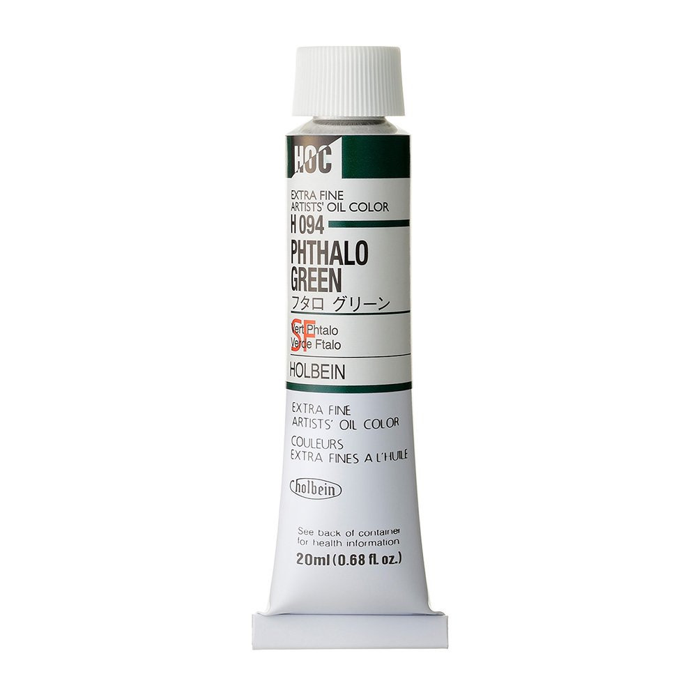 Farba olejna Artists' Oil Color - Holbein - 094, Phthalo Green, 20 ml