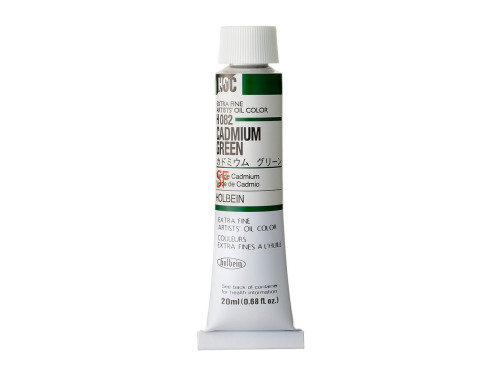 Artists' Oil Color - Holbein - 082, Cadmium Green, 20 ml