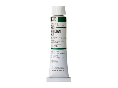 Farba olejna Artists' Oil Color - Holbein - 071, Viridian Hue, 20 ml