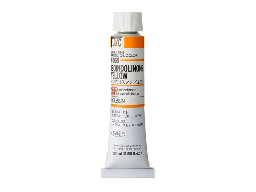 Farba olejna Artists' Oil Color - Holbein - 069, Isoindolinone Yellow, 20 ml