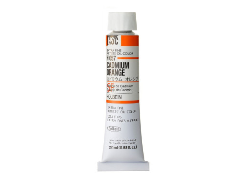 Artists' Oil Color - Holbein - 057, Cadmium Orange, 20 ml