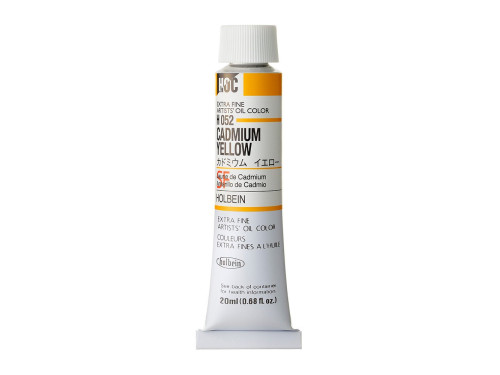 Farba olejna Artists' Oil Color - Holbein - 052, Cadmium Yellow, 20 ml