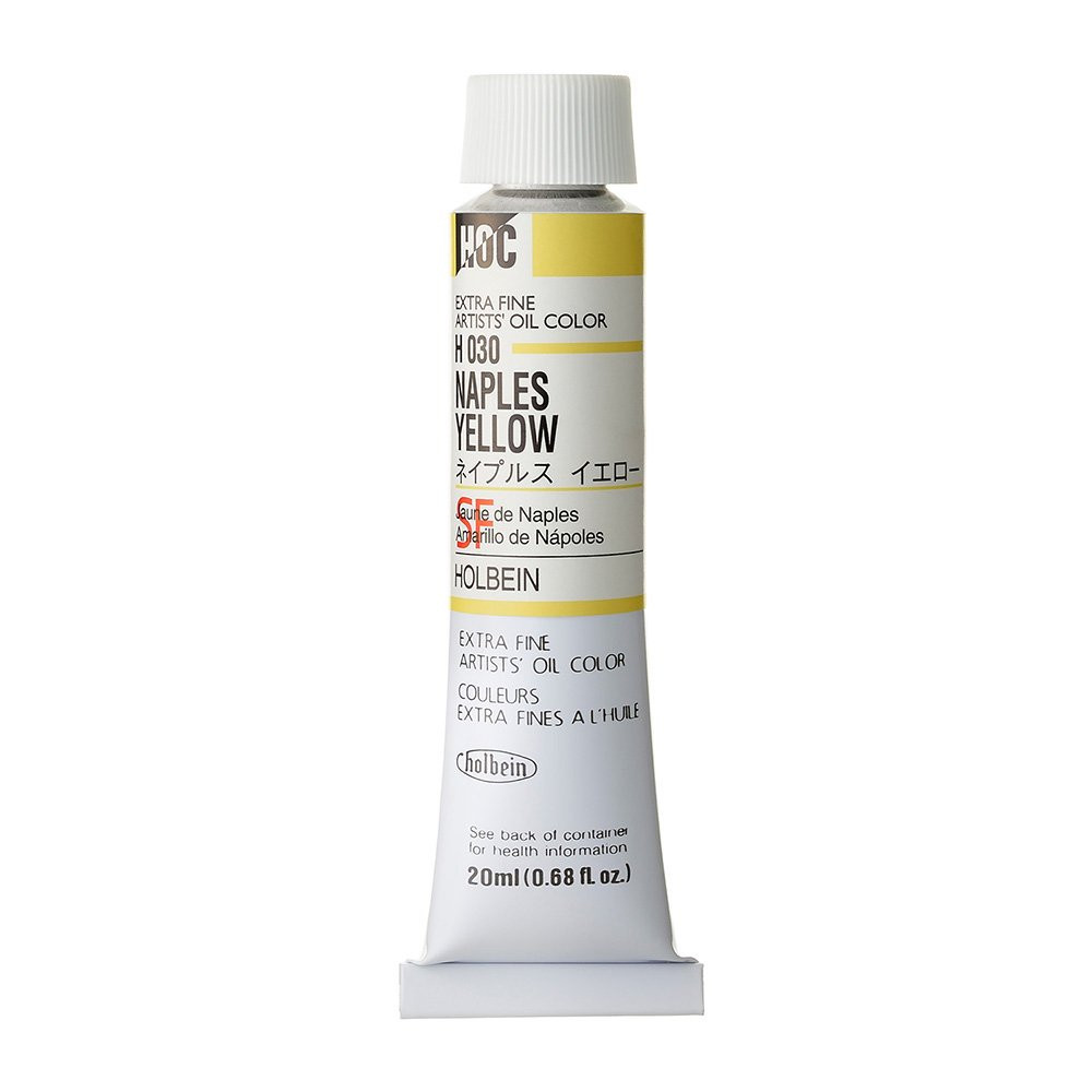 Farba olejna Artists' Oil Color - Holbein - 030, Naples Yellow, 20 ml
