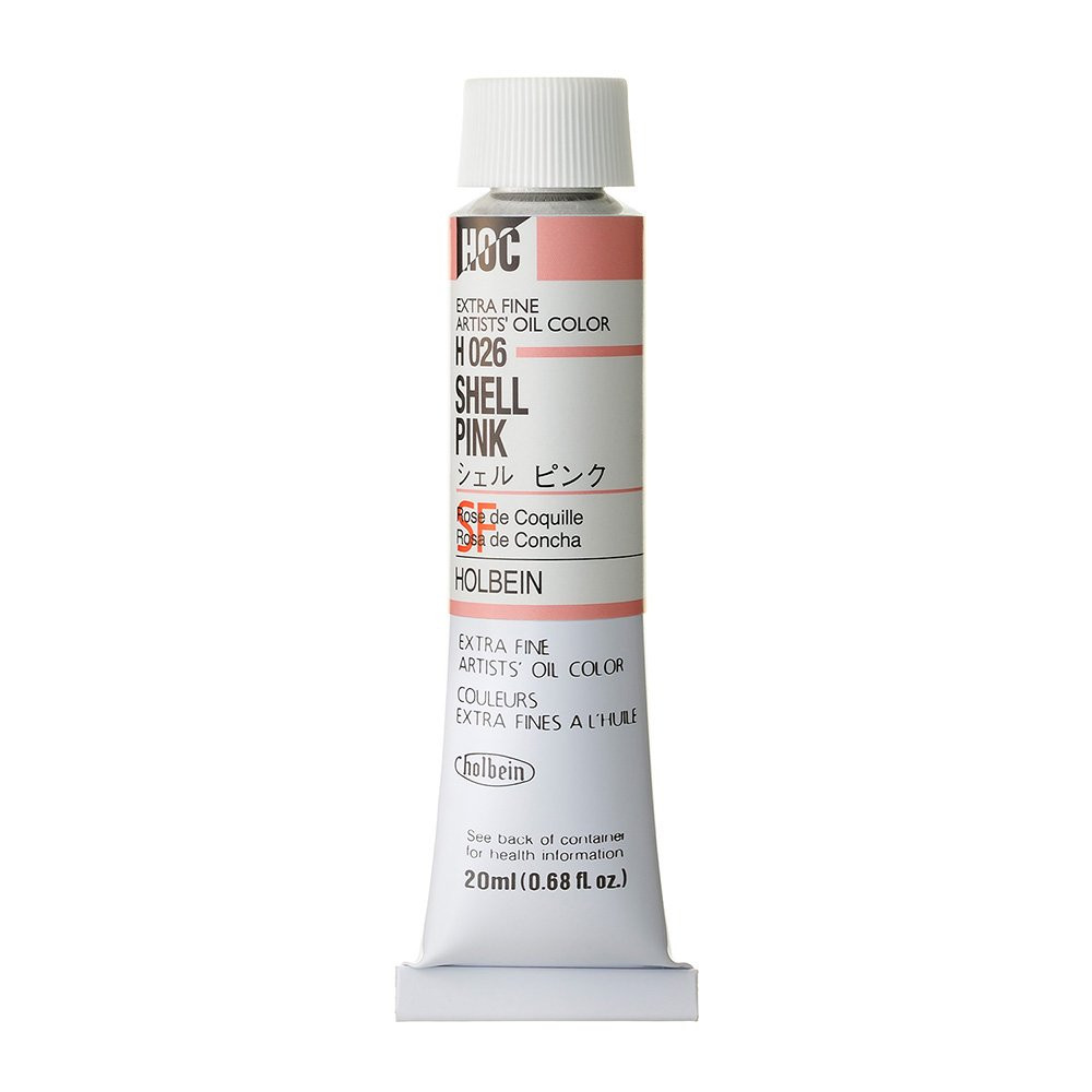 Farba olejna Artists' Oil Color - Holbein - 026, Shell Pink, 20 ml