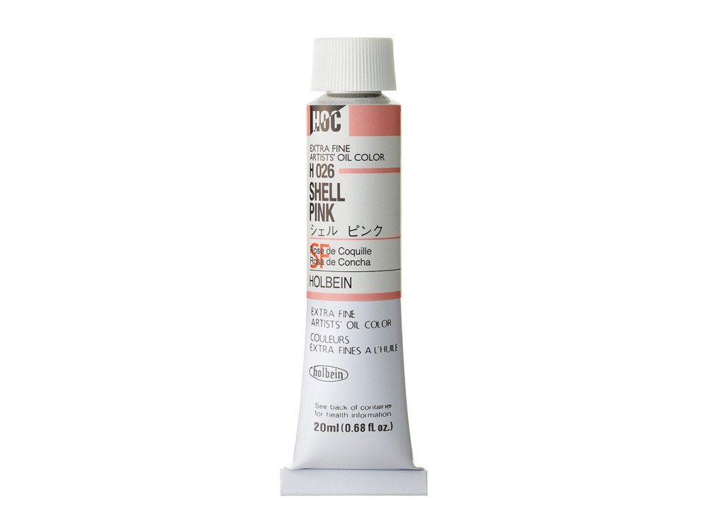 Artists' Oil Color - Holbein - 026, Shell Pink, 20 ml