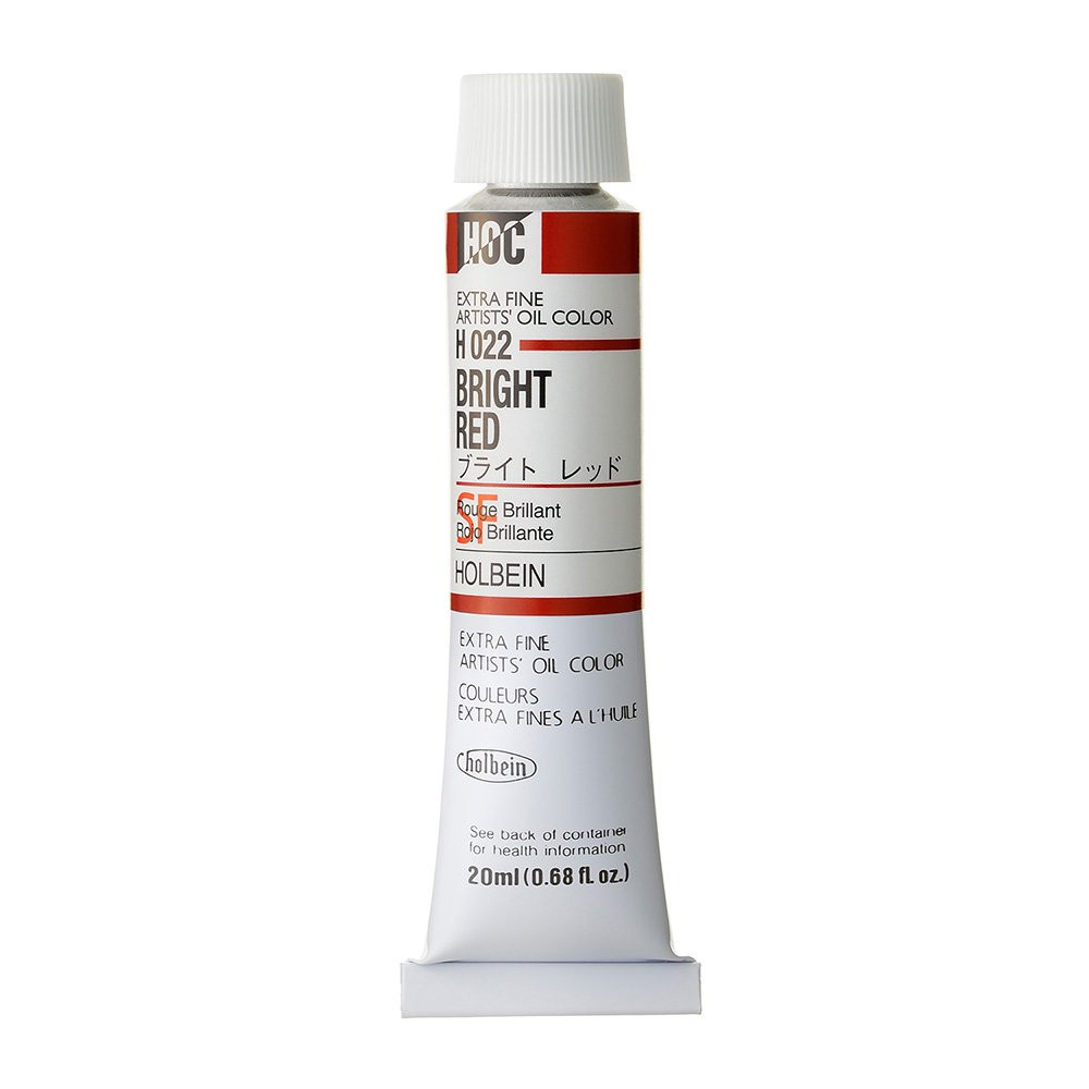 Artists' Oil Color - Holbein - 022, Bright Red, 20 ml
