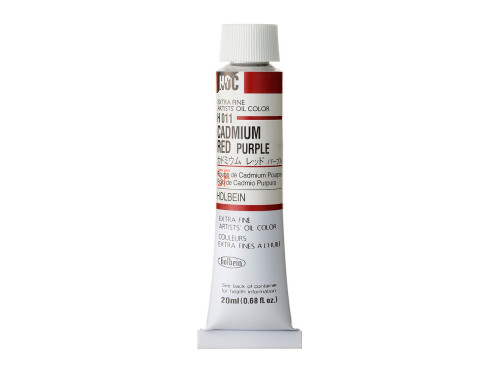 Artists' Oil Color - Holbein - 011, Cadmium Red Purple, 20 ml