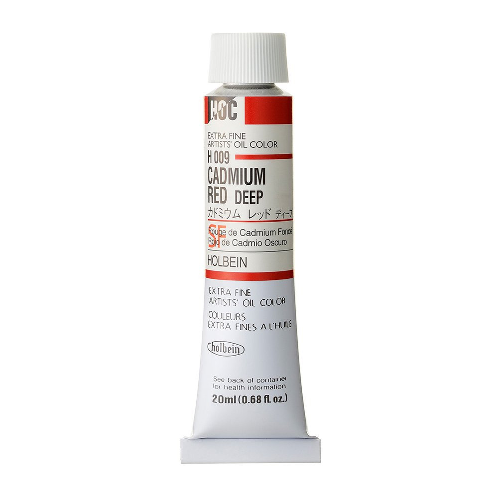 Artists' Oil Color - Holbein - 009, Cadmium Red Deep, 20 ml