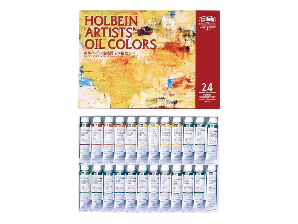 Set of Artists' Oil Colors - Holbein - 24 pcs. x 10 ml