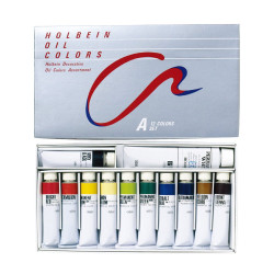 Zestaw farb olejnych Oil Colors, A - Holbein - 12 kolorów