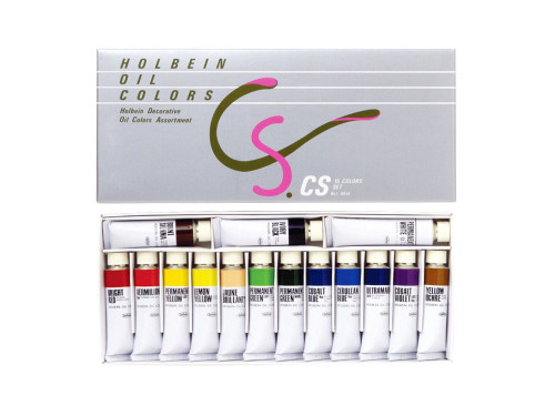 Zestaw farb olejnych Oil Colors, CS - Holbein - 15 kolorów