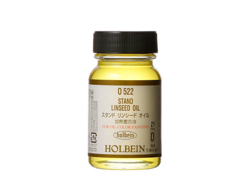 Olej lniany Stand Linseed Oil do farb olejnych - Holbein - 55 ml