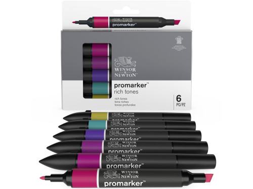 Zestaw Promarker - Winsor & Newton - Rich Tones, 6 szt.