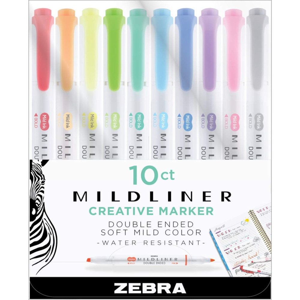 Zebra Mildliner Double Ended Highlighter – Hitchcock Paper Co.