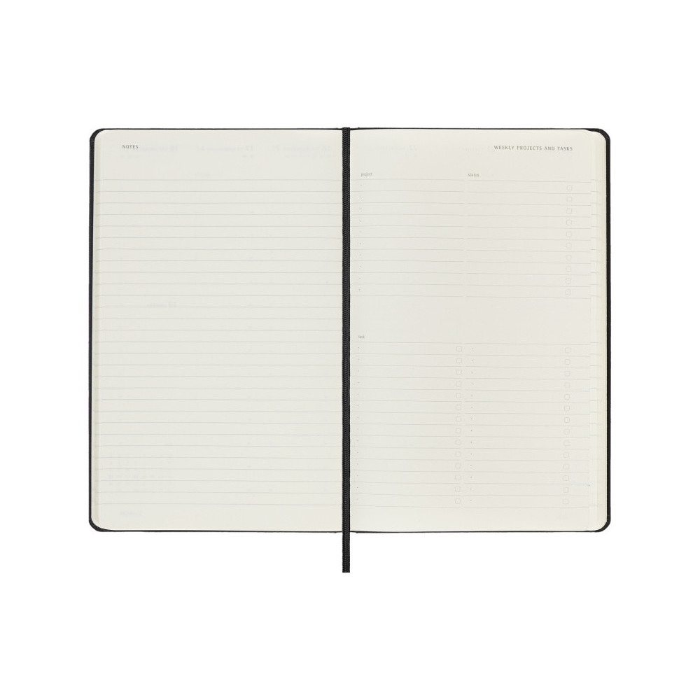 Moleskine Weekly Agenda 12 Months 2024 with Box, Agenda 2024, Size Large  13x21