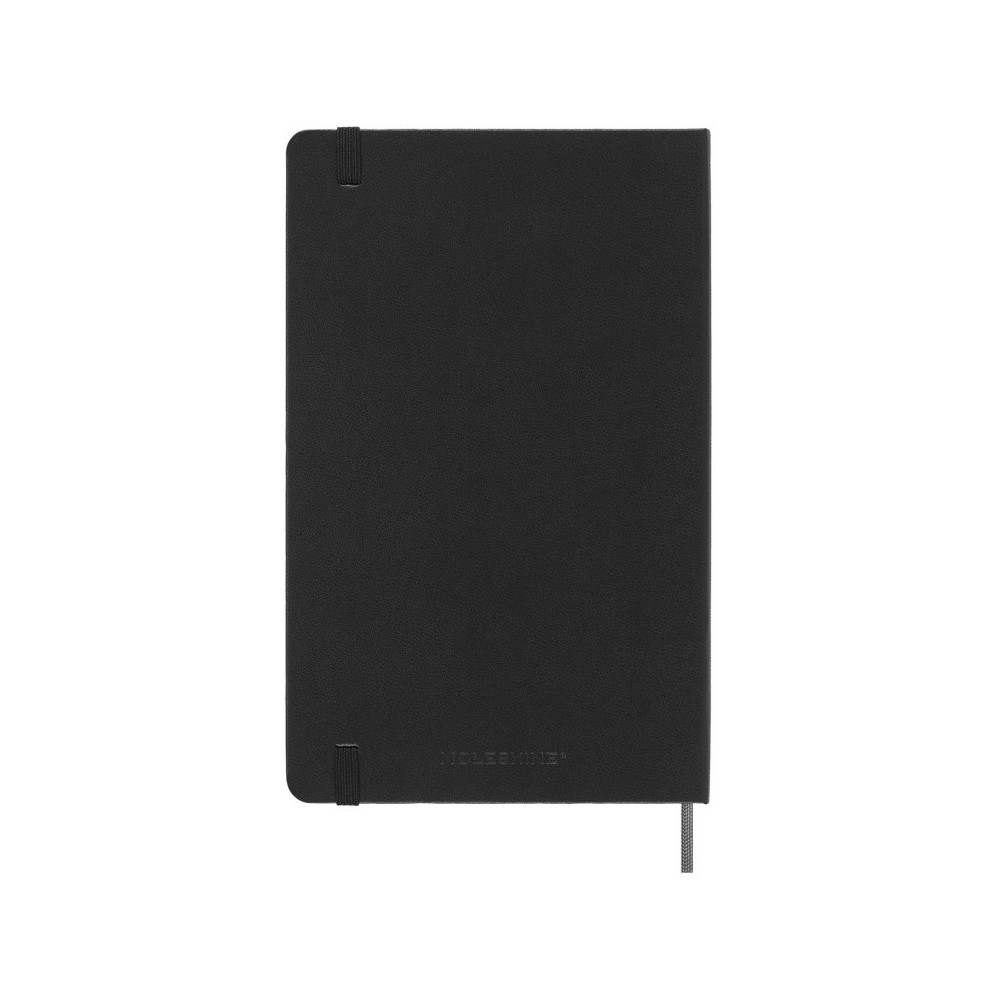 Kalendarz tygodniowy niedatowany - Moleskine - Black, twarda okładka, L