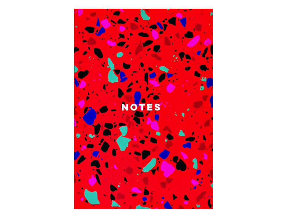 Notebook Red Terazzo A5 - The Completist. - dotted, softcover, 120 g/m2
