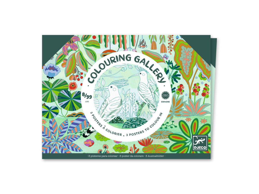 Colouring Gallery - Djeco - Jungle, 3 pcs.