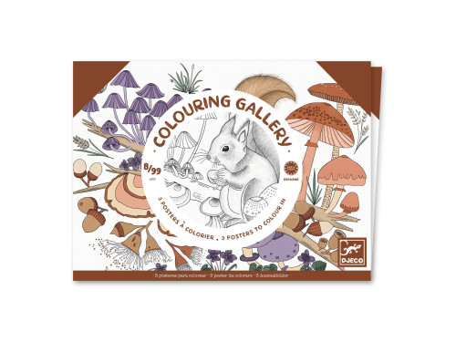 Colouring Gallery - Djeco - Forest, 3 pcs.