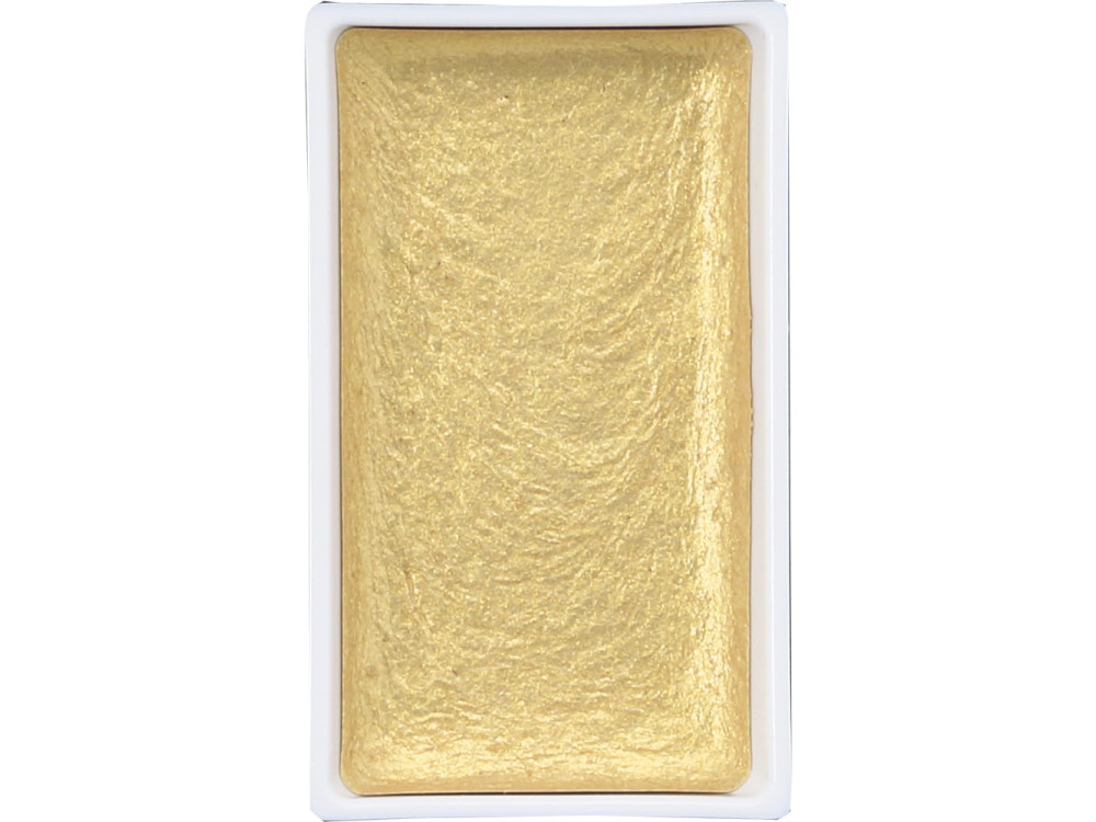 Farba akwarelowa w kostce Gansai Tambi - Kuretake - Light Gold