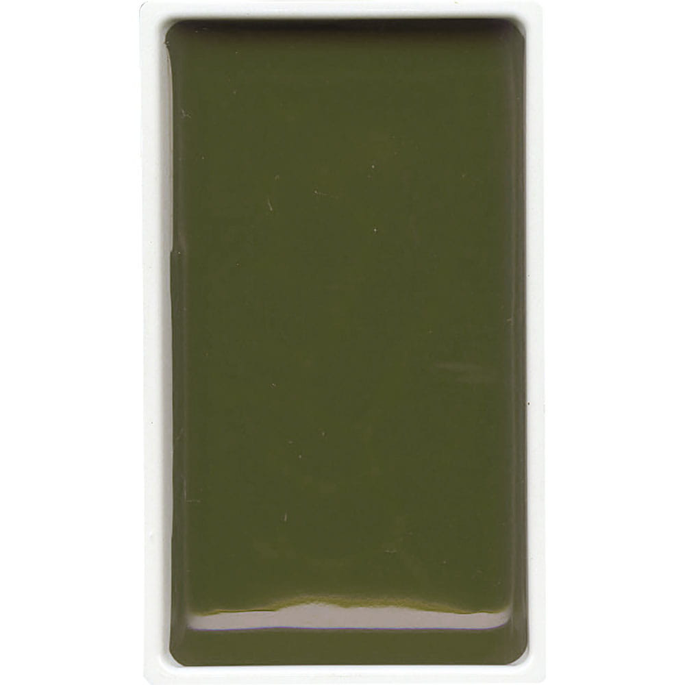 Farba akwarelowa w kostce Gansai Tambi - Kuretake - Green Gray