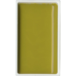 Watercolor paint pan Gansai Tambi - Kuretake - Green Gold