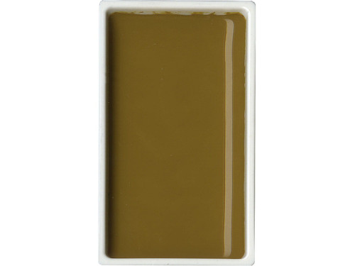 Farba akwarelowa w kostce Gansai Tambi - Kuretake - Yellow Brown