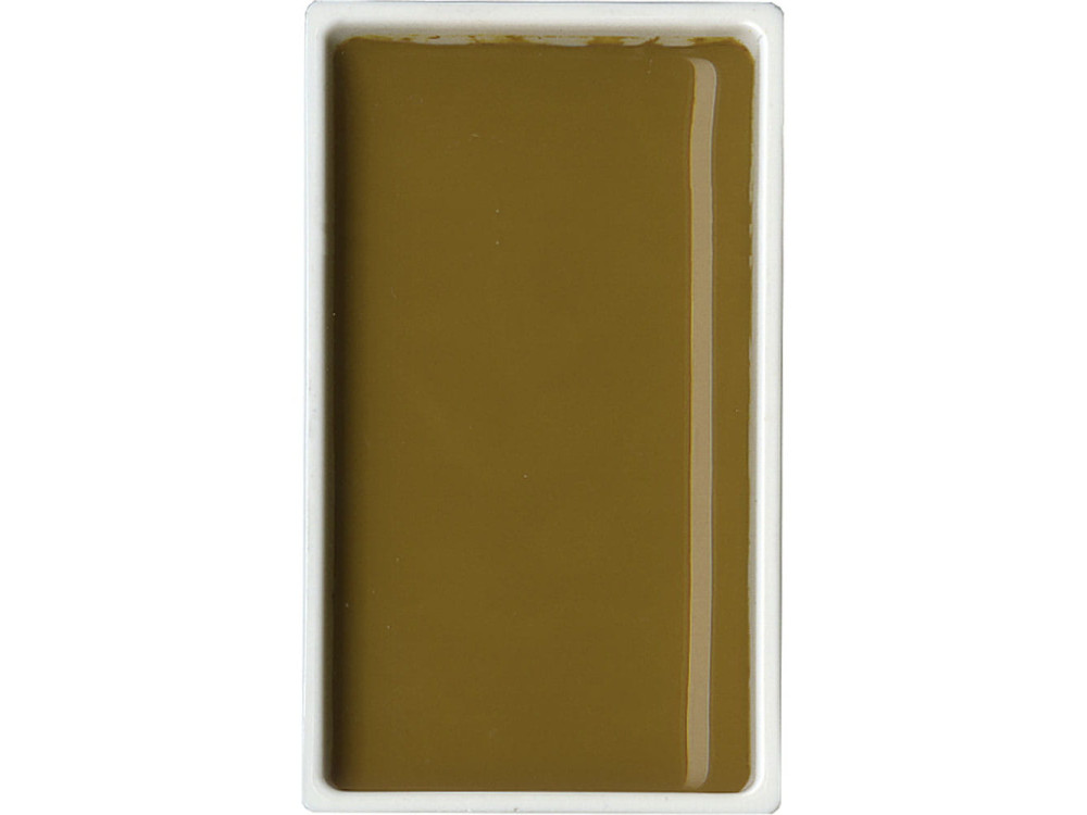 Watercolor paint pan Gansai Tambi - Kuretake - Yellow Brown