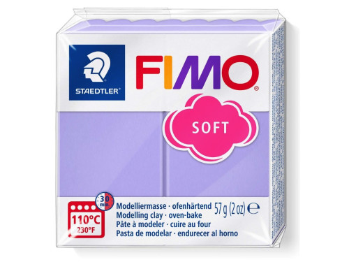 Masa termoutwardzalna Fimo Soft - Staedtler - liliowa, 57 g