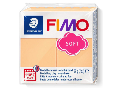 Masa termoutwardzalna Fimo Soft - Staedtler - brzoskwiniowa, 57 g