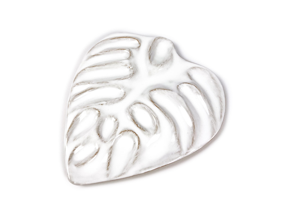 Paletka porcelanowa - Renesans - Liść Monstery, 16 x 18,5 cm