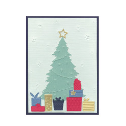 Thinlits cutting dies set - Sizzix - Textured Sparkle Tree, 10 pcs.