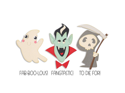 Zestaw wykrojników Thinlits - Sizzix - Spooky Friends, 3 szt.