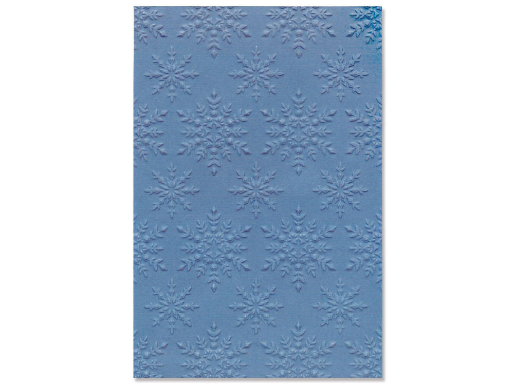 Multi-Level Textured Embossing Folder - Sizzix - Snowflake Sparkle