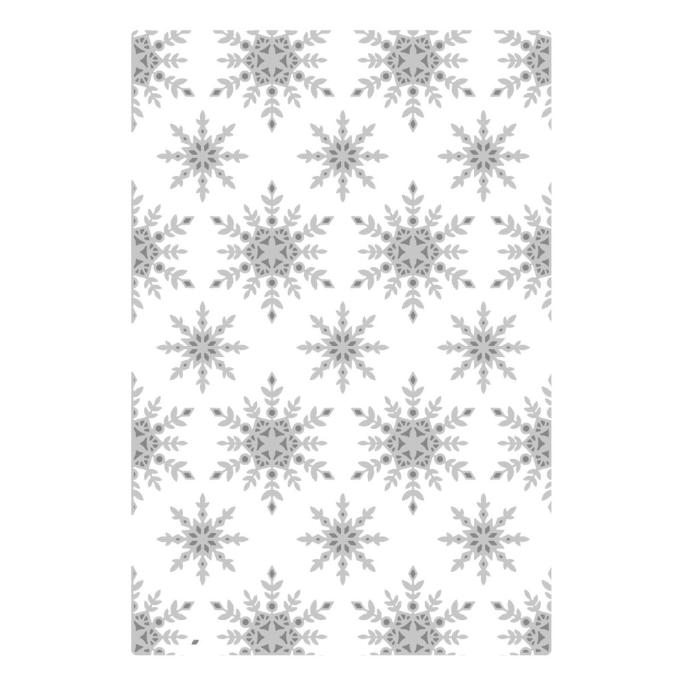 Folder do embossingu Multi-Level Textured - Sizzix - Snowflake Sparkle