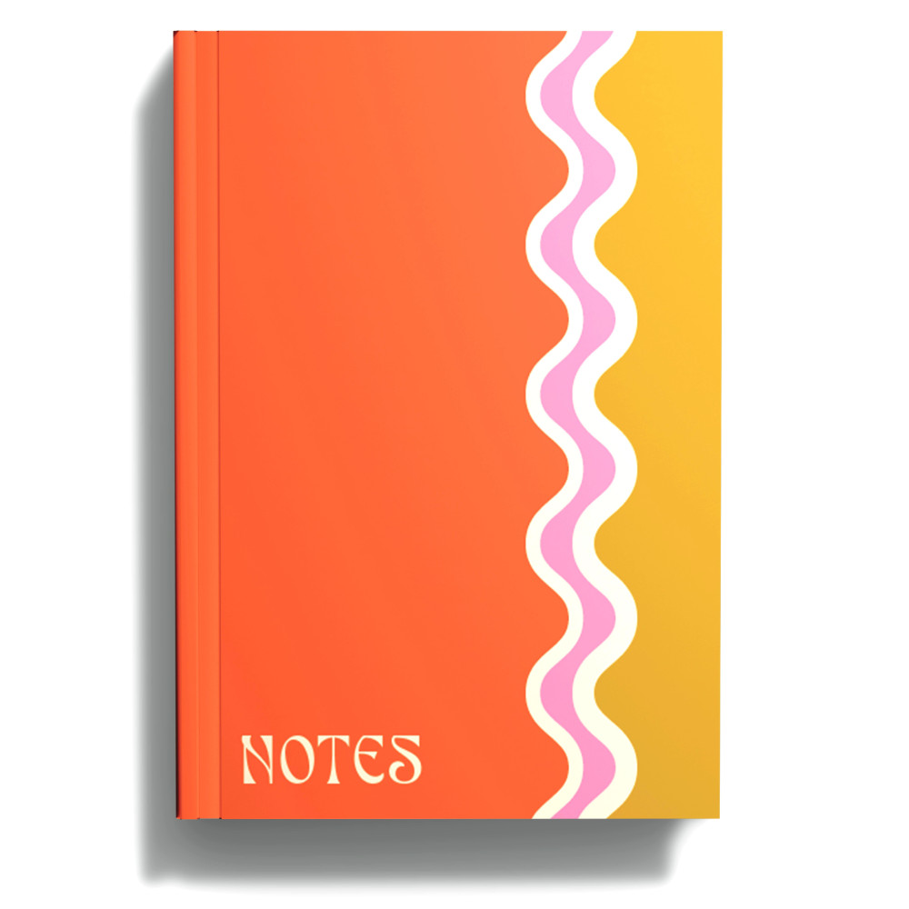 Notebook Wiggle Wave A5 - Once Upon a Tuesday - ruled, softcover, 100 g, 128 pages