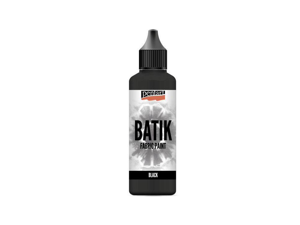 Batik fabric paint, dye - Pentart - black, 80 ml