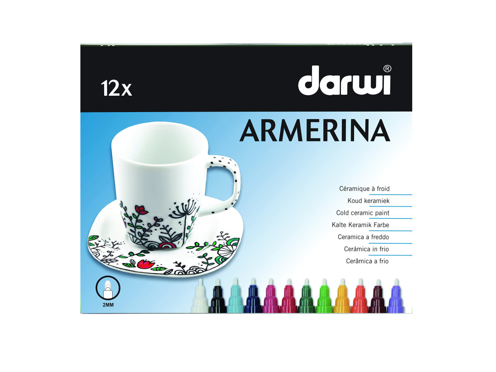 Set of Armerina ceramic pens - Darwi - 12 x 6 ml