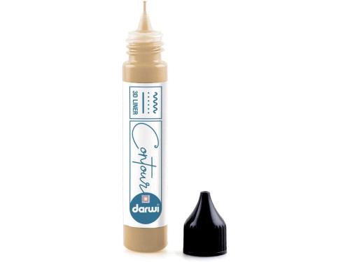Glass Contour 3D Liner Paint - Darwi - Gold, 30 ml