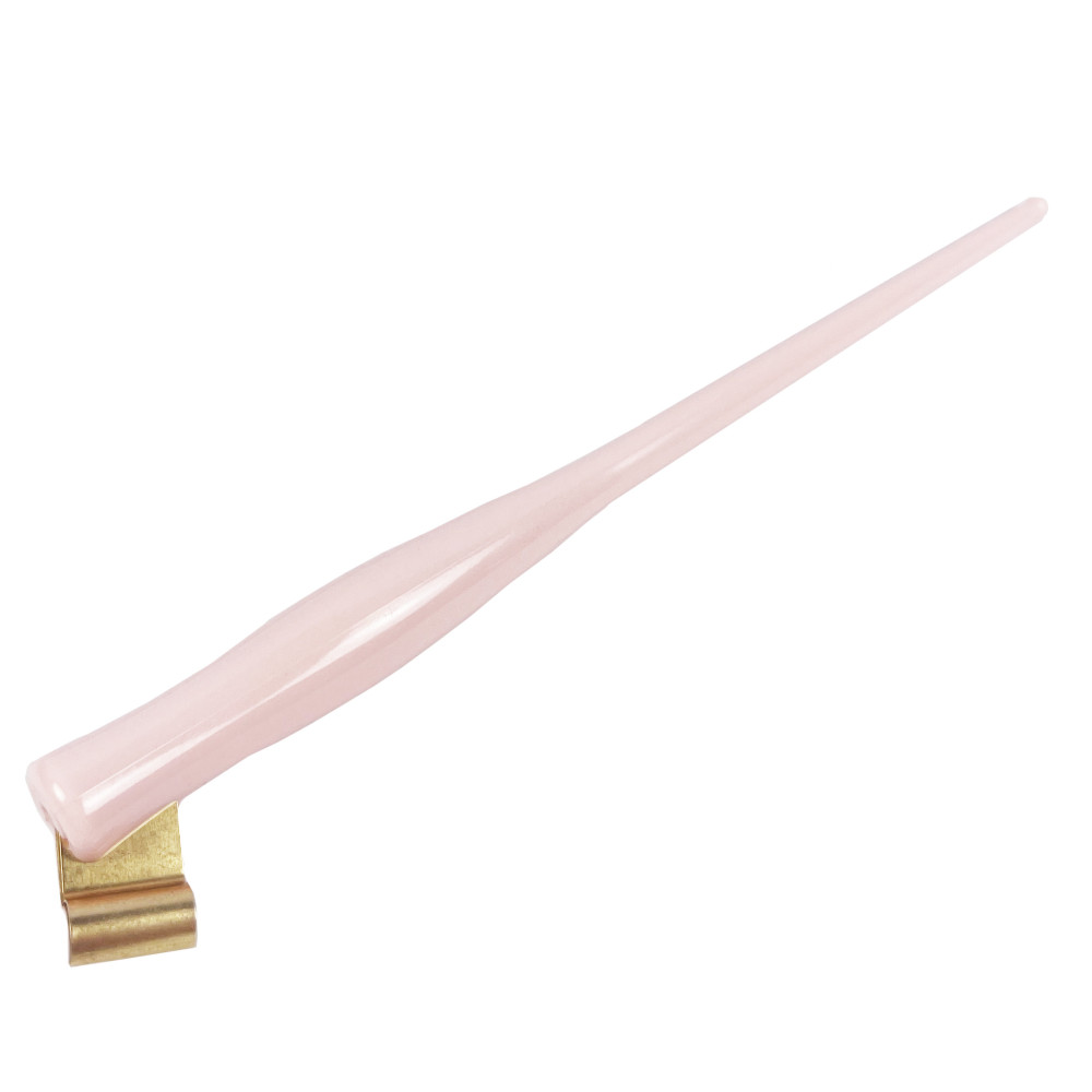 Oblique and straight Pen holder - Manuscript - pink