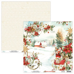 Scrapbooking paper 30,5 x 30,5 cm - Mintay - White Christmas 03