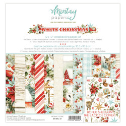 Set of scrapbooking papers 30,5 x 30,5 cm - Mintay - White Christmas