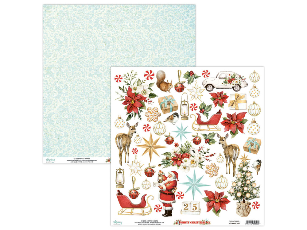 Elements for cutting 30,5 x 30,5 cm - Mintay - White Christmas