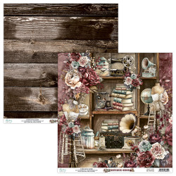 Scrapbooking paper 30,5 x 30,5 cm - Mintay - Antique Shop 02