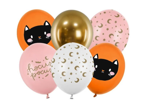 Balony Hocus Pocus - 30 cm, 6 szt.