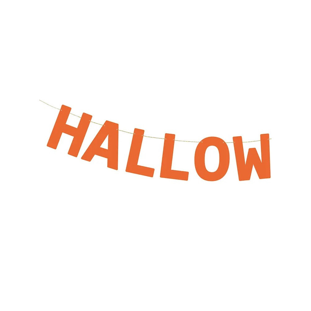 Banner Halloween - orange, 14 x 250 cm