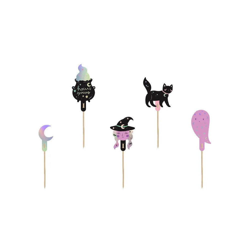 Cupcakes Halloween toppers - 14 cm, 6 pcs